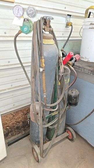 Victor Oxy-Acetylene Welding Kit, Cutting Torch, Cart Included
