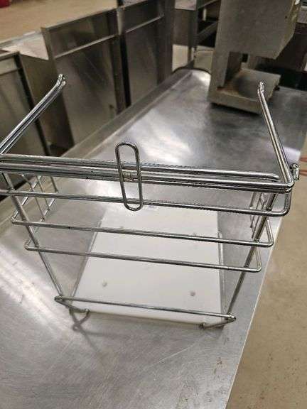 Wire Shelf Bag Dispenser/Holder, 12.5"x12"x15 1/2", Metal and Plastic