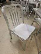 Silver Aluminum Outdoor Patio Dining Set