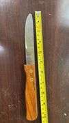 Wooden Handle Stainless Steel Steak Knives, 9-Inch Length