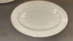 Buffalo China Oval Plates, 12" 9" inches, Ceramic