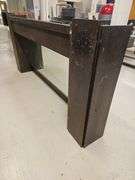 Rustic Wood Fireplace Mantel with Built-in Mirror