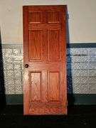 Right Swing 6-Panel Interior Door, 32x80 Inches, Wood Finish