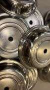 Large Group of Stainless Plate Covers