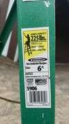 Werner 6 ft Fiberglass Ladder, 225 lbs Load, Type II, Serial 5906