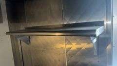 Stainless Steel Wall Shelf, 72"x18"x36", Wall-Mounted