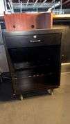 Black Storage Cabinet with Drawer, 24"x24"x36"