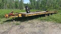 1998 Dynaweld 864 Flatbed Trailer, 24 ft, 3 Axles