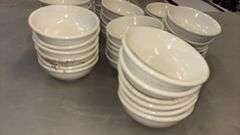 Sango Budget Salad Bowls, Ceramic, 5-inch, White