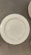 Syracuse China Dinner Plates, White, Made in USA, Ceramic/Porcelain