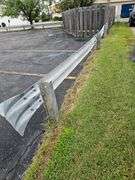 Galvanized Steel Guardrail, 26 ft Section, 2 Ends