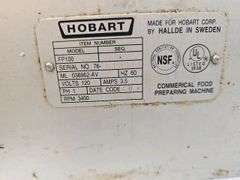 Hobart FP100 Commercial Food Preparing Machine, 120V, 3.5 Amps