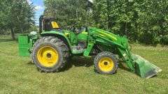 2009 John Deere 4320 Tractor with 400CX Loader, 48 HP, 780 Hours, ID LV4320H620373 - Serial: W0400CX