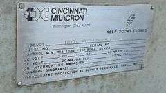 Cincinnati Milacron 10x36 Hydrashift Lathe, 230/460V