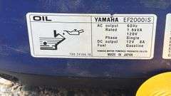 Yamaha EF2000iS Inverter Generator, 120V, 1.6 kVA, Gasoline