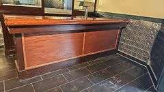 10' Wooden Bar Counter with Faucet Tap