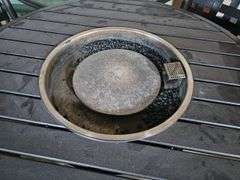 Tropitone Outdoor Fire Pit Table Set