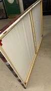 American Flag Buffalo Canvas Art, 5'x40", Wood Frame