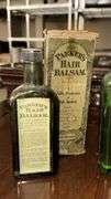 2 Bottles - Vintage Parker's Hair Balsam, 9 oz Glass Bottles by Hiscox Chemical Works, USA