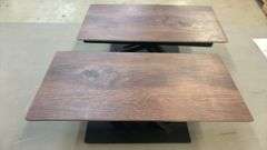 Metal & Melamine Serving Bases, Black, X Cross Style, 20" x 10" x 6 1/2""
