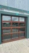 Advance Garage Door Model 20 7, 8'x7', Wood and Glass, Serial 11923889-1