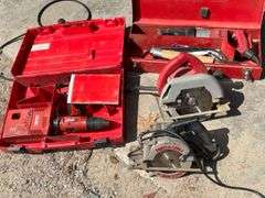 Porter-Cable Saw Boss, Milwaukee 7 1/4" Circular Saw, Hilti SF 150-A Drill Set
