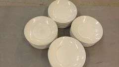 Homer Laughlin China 10" Dinner Plates, White Porcelain, USA