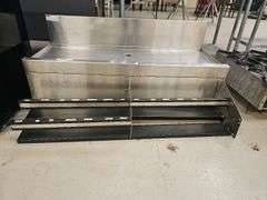 Glastender DBA-48 Stainless Steel Underbar Ice Bin with Bottle Storage, NSF Certified