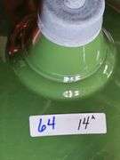 Vintage Green Gooseneck Barn Light Fixtures, Metal, 14" Diameter