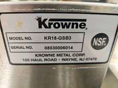 Krowne KR18-GSB3 Stainless Steel Underbar Workstation, NSF Certified