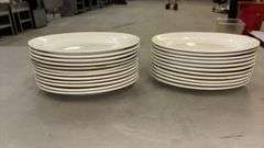 Buffalo China Oval Plates, 12" 9" inches, Ceramic