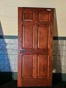 36x80 Inch Wooden Interior Door, Left Swing