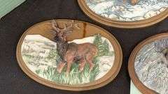 Avon American Wildlife Collection Wall Plaques Set of 5 with Original Boxes