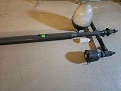 Vintage City Street Lamp Post, Cast Iron, 12' Tall