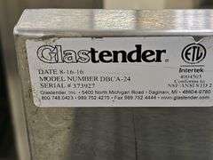 Glastender HSA-12 DBC-A-24 Underbar Glasswasher Station, Serial 373927