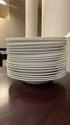 White Porcelain Dinner Bowls, 11" Diameter