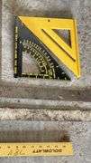 Goldblatt Carpenter's Square Set with Level, Metal and Plastic, Angle Measurements