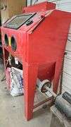 Sandblasting Cabinet, Red, Cyclone Dust Collector, 36"x24"x60"