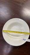 White Porcelain Dinner Bowls, 11" Diameter