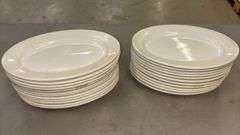 Buffalo China Oval Plates, 12" 9" inches, Ceramic