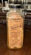 Vintage Fleischer's Stratford Chemical Dry Cleaning Fluid, 1 Quart Glass Bottle