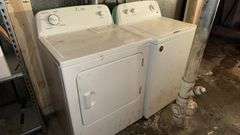 Roper Washer and Dryer Set, Multiple Settings, White, High Efficiency