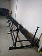 Black L Shaped Railing with Countertop