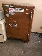 D.O. Paige's Patent Floor Safe, Combination Lock, Approx 2.5' x 2' x 4'