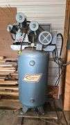 C-Aire Inc. CU-410820-50-V Vertical Air Compressor, 5 HP, 80 Gallon, 175 PSI