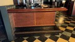 3 Sided Bar, Wood 6 ft x 34 ft x 45 in