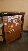 D.O. Paige's Patent Floor Safe, Combination Lock, Approx 2.5' x 2' x 4'
