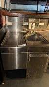 Commercial Stainless Steel Bar Sink Station, 94.5" Long