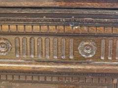 Antique Wooden Bar Counter - Traditional Paneled Design