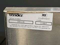 Glastender DBA-48 Stainless Steel Underbar Ice Bin with Bottle Storage, NSF Certified